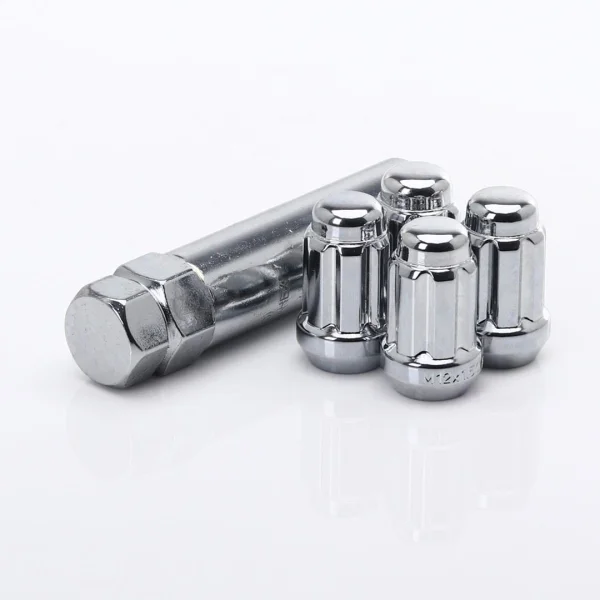 Nakrętka - M12x1.50 - K17/K19 - 35mm - chrom - stożek - (JR-Wheels)