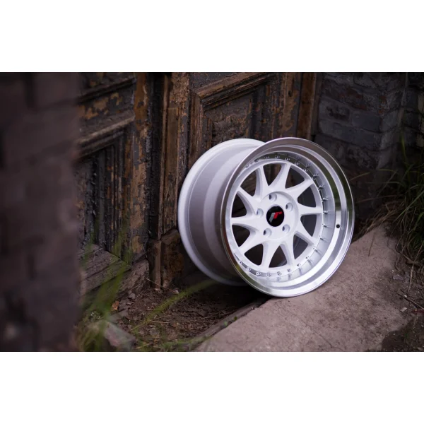 JR Wheels JR26 17x8 ET20-35 BLANK White w/Machined Lip