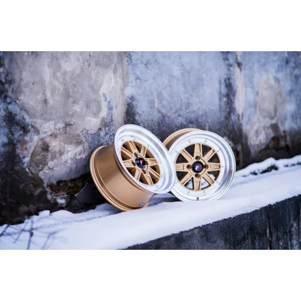 JR Wheels JR31 15x7.5 ET20 4x100 Gold w/Machined Lip
