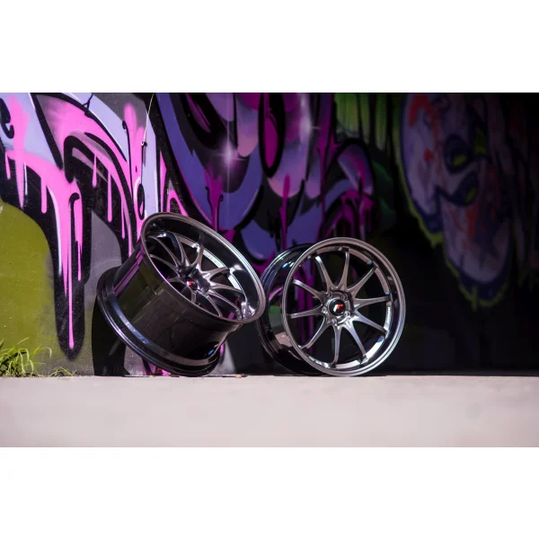 JR Wheels JR5 18x8 ET35 5H BLANK Hyper Black