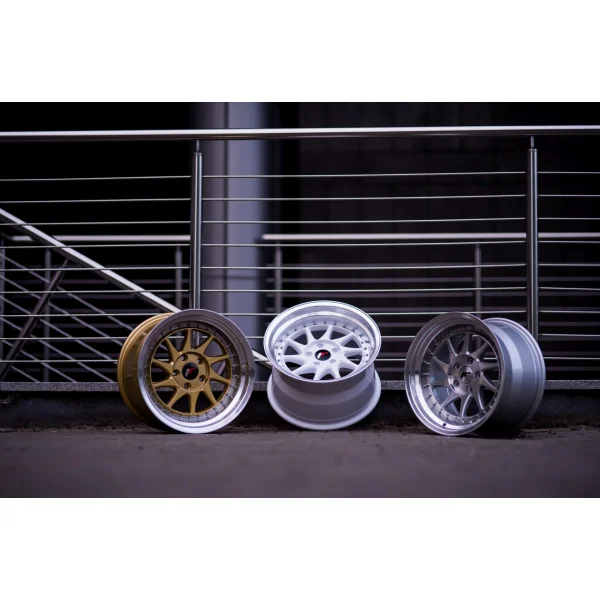 JR Wheels JR26 17x8 ET20-35 BLANK Gold w/Machined Lip
