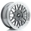 JR Wheels JR23 16x8 ET20-45 4H BLANK Hyper Gray w/Machined Lip
