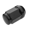 Czarne nakrętki do felg aluminiowych, kół - m12x1,25 - (zamknięta) - klucz 19