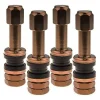 Zawór do felg brązowy x2 series brown edition (skręcany, metalowy tr48e) - 4 szt