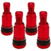 Zawory do felg czerwone x1 series red edition (skręcane, aluminiowe ms525) - 4 szt
