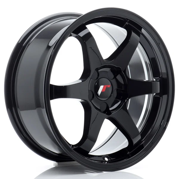 JR Wheels JR3 17x9 ET20-35 5H BLANK Gloss Black