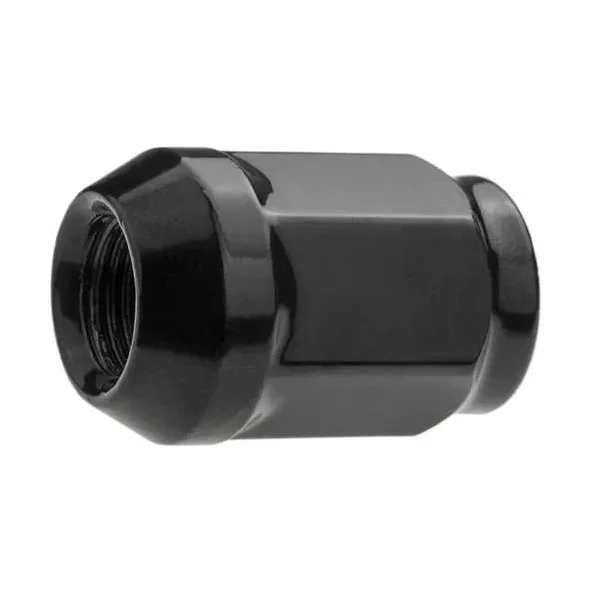 Czarne nakrętki do felg aluminiowych, kół - m12x1,25 - (zamknięta) - klucz 19