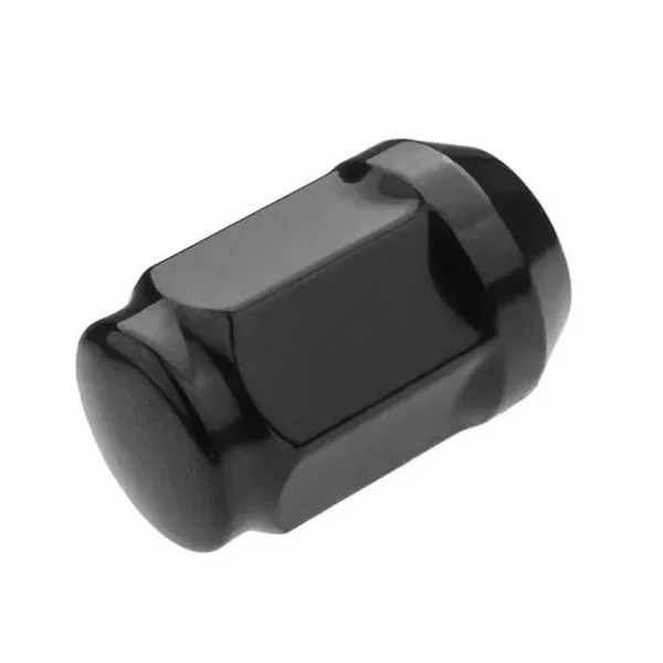 Czarne nakrętki do felg aluminiowych, kół - m12x1,25 - (zamknięta) - klucz 19