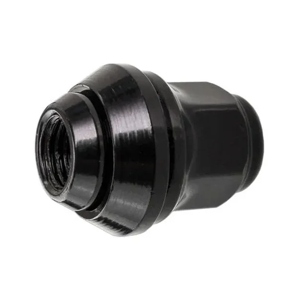 Czarne nakrętki do oryginalnych felg aluminiowych ford - m12x1,5 - (stożkowa ruchoma podkładka)
