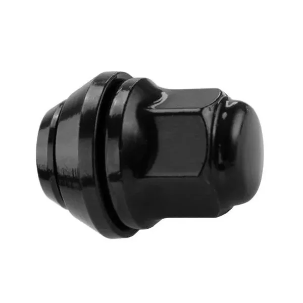 Czarne nakrętki do oryginalnych felg aluminiowych ford - m12x1,5 - (stożkowa ruchoma podkładka)