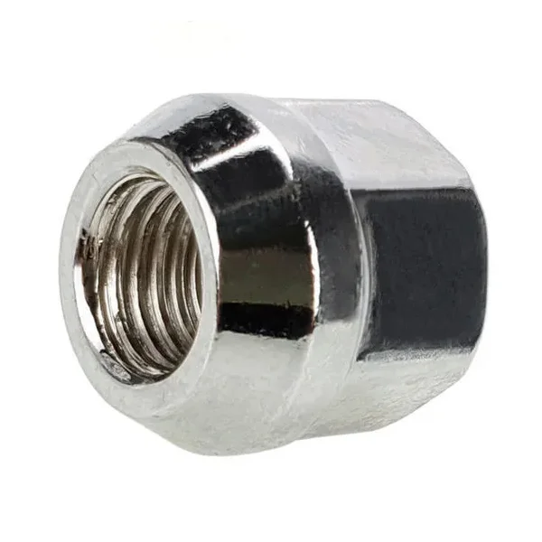 Nakrętki do felg aluminiowych, kół - m12x1,5 / k21 - chrom - (otwarta z kołnierzem)