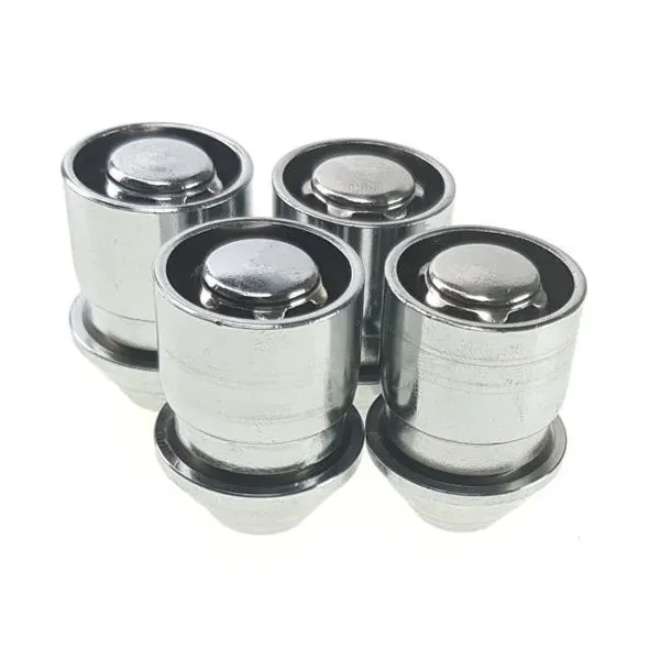Nakrętki zabezpieczające do oryginalnych felg ford (m12x1,5 / ruchoma tuleja / szeroki stożek) - c-block 4szt