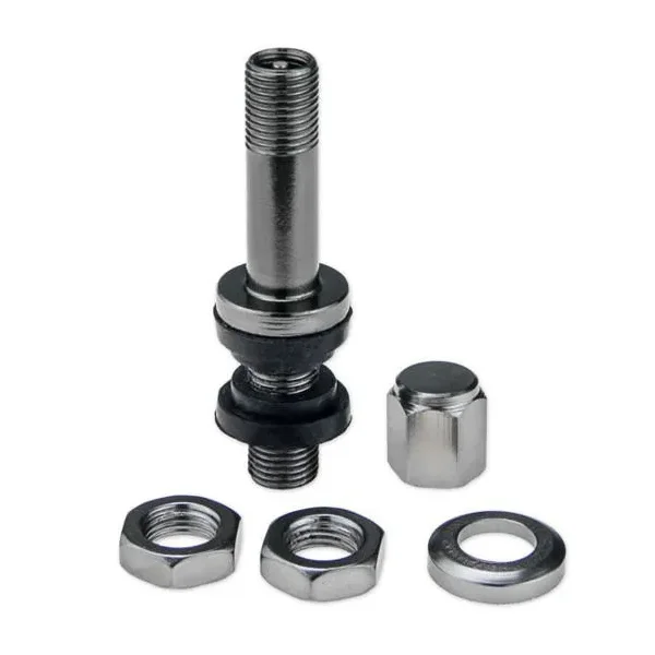 Zawór do felg antracyt x2 series grey edition (skręcany, aluminiowy tr48e) - 4 szt