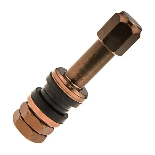 Zawór do felg brązowy x2 series brown edition (skręcany, metalowy tr48e) - 1 szt