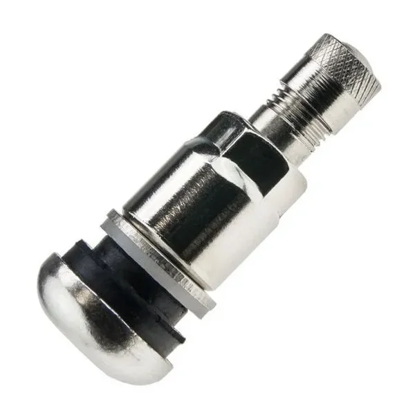 Zawór do felg chromowany x1 series (skręcany, metalowy ms525al) - 1 szt