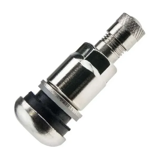 Zawór do felg chromowany x1 series (skręcany, metalowy ms525al) - 4 szt