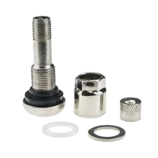 Zawór do felg chromowany x1 series (skręcany, metalowy ms525al) - 4 szt