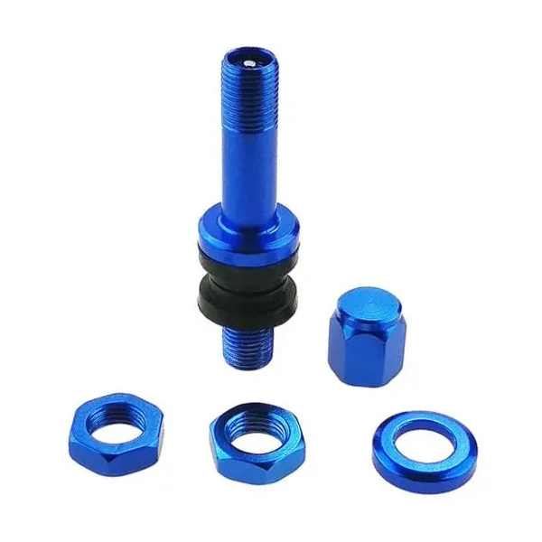 Zawór do felg niebieski x2 series blue edition (skręcany, aluminiowy tr48e) - 1 szt