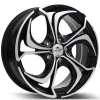 Felgi Aluminiowe 16" Forzza Aktia 5x114.30 6,5" ET40 Black Face Machined
