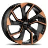 Felga Aluminiowa GMP Rebel 20" 8,5J 5x112 ET35 Czarna z Brązowym Akcentem