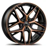 Felga Aluminiowa GMP LUNICA 18" 7,5J 5x108 ET45 Czarna z Brązowym Akcentem