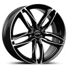 Felga Aluminiowa GMP ATOM 19" 8,5J 5x112 ET45 Czarna z Polerowaniem
