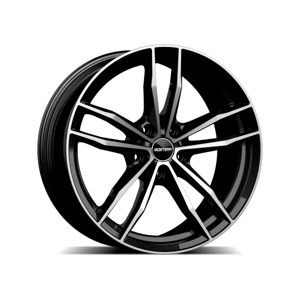 Felga Aluminiowa GMP SWAN 19" 9J 5x112 ET40 Czarna z Polerowaniem