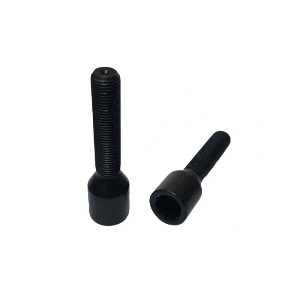Śruba - M14x1.25 - 45mm - TORX - czarna - stożek