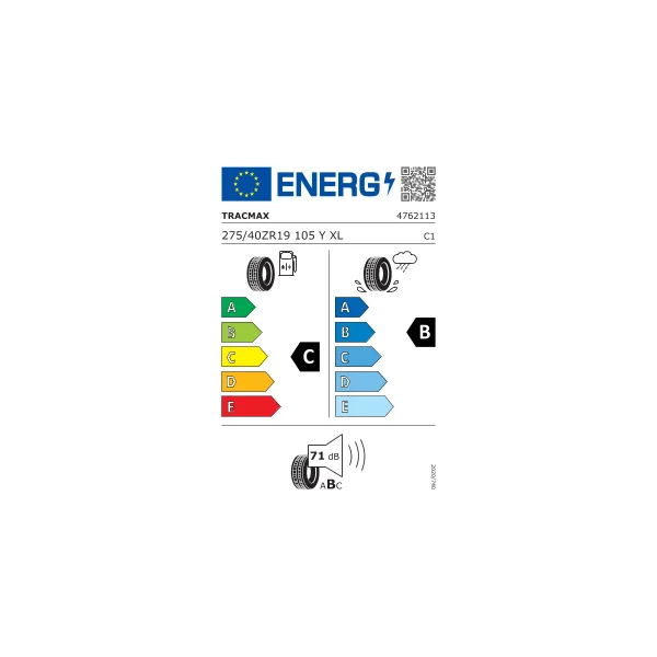 TRACMAX L275/40 R19 X-PRIVILO TX3 105Y XL RG