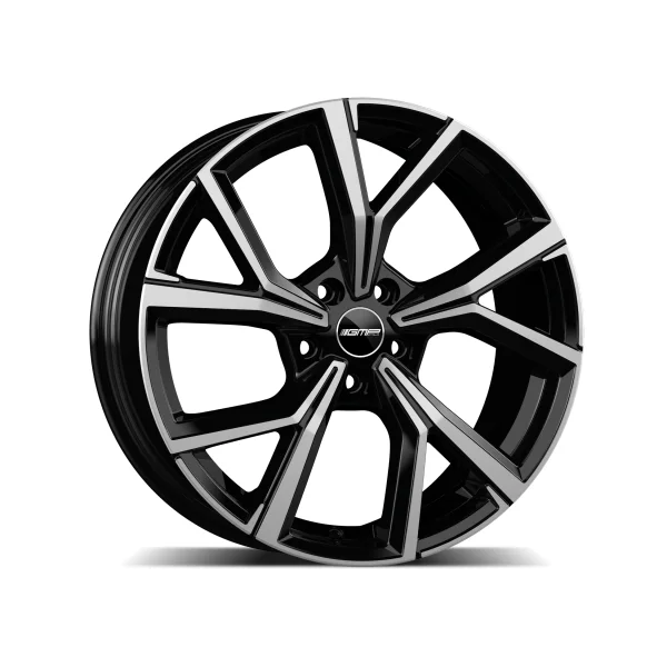 Felga Aluminiowa GMP Mentor 17" 7J 5x112 ET35 Czarna z Polerowaniem