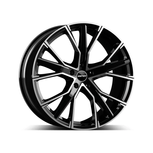 Felga Aluminiowa GMP Gunner 22" 9,5J 5x112 ET37 Czarna z Polerowaniem