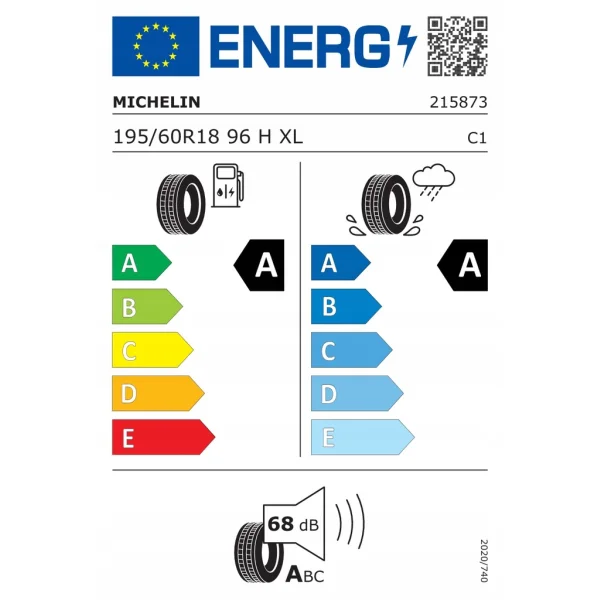 MICHELIN L195/60 R18 E PRIMACY 96H S1 [23] DEMO