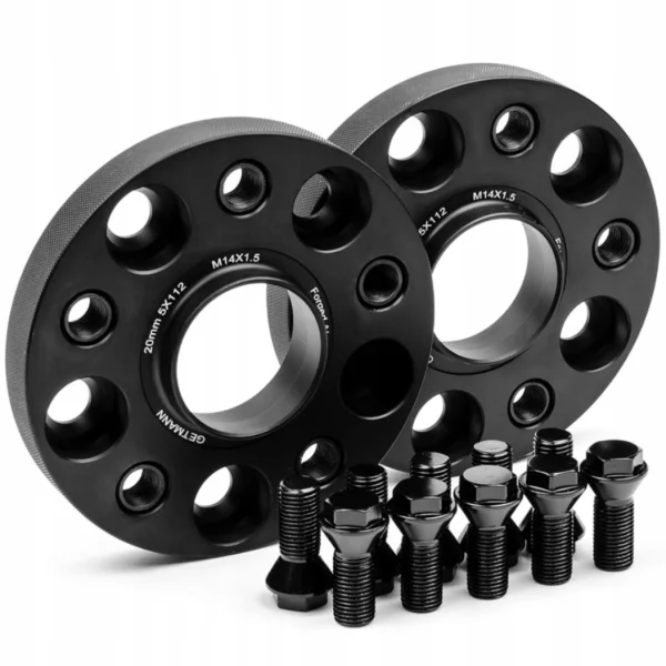 Dystanse 25mm 5x112 66.6 Fut M14x1.5 Czarne