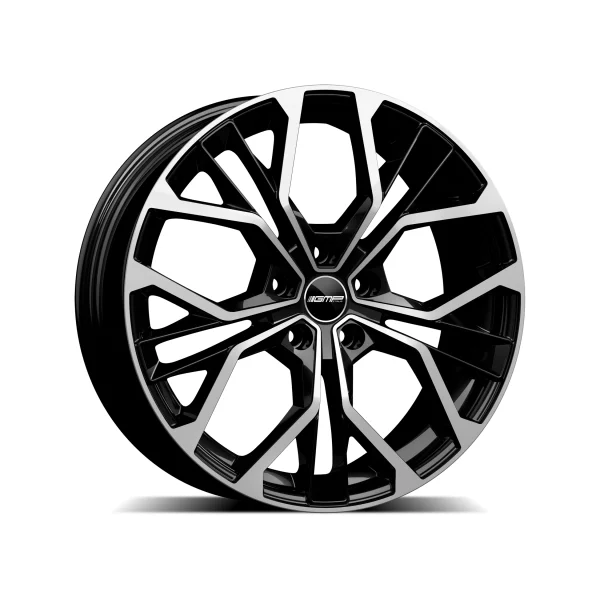 Felga Aluminiowa GMP Matisse 16" 6,5J 4x100 ET45 Czarna z Polerowaniem