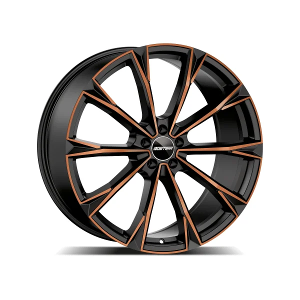 Felga Aluminiowa GMP TOTALE 19" 8J 5x112 ET35 Czarna z Brązowym Akcentem
