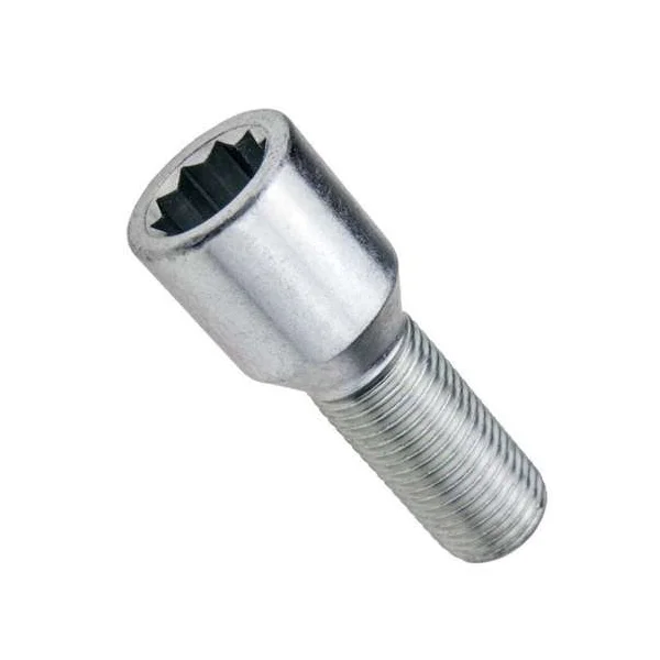 Śruba - M14x1.25 - 30mm - TORX - ocynk - stożek