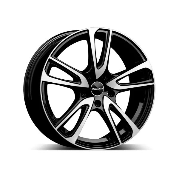 Felga Aluminiowa GMP Astral 16" 6,5J 5x115 ET40 Czarna z Polerowaniem