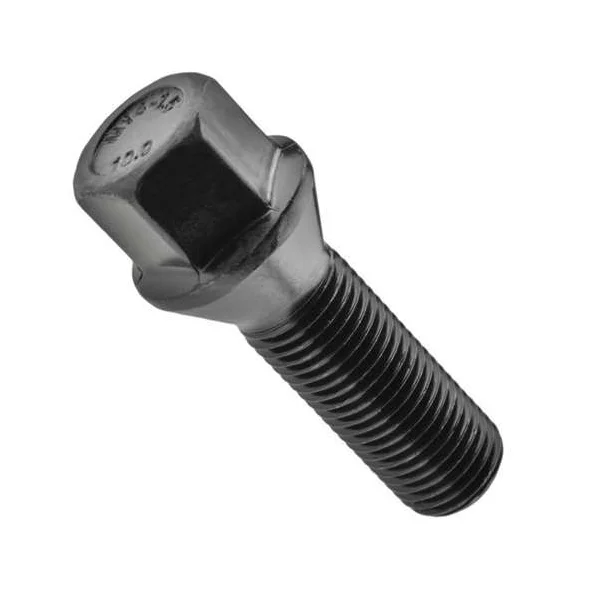 Śruba - M14x1.50 - 35mm - K17 - czarna - stożek