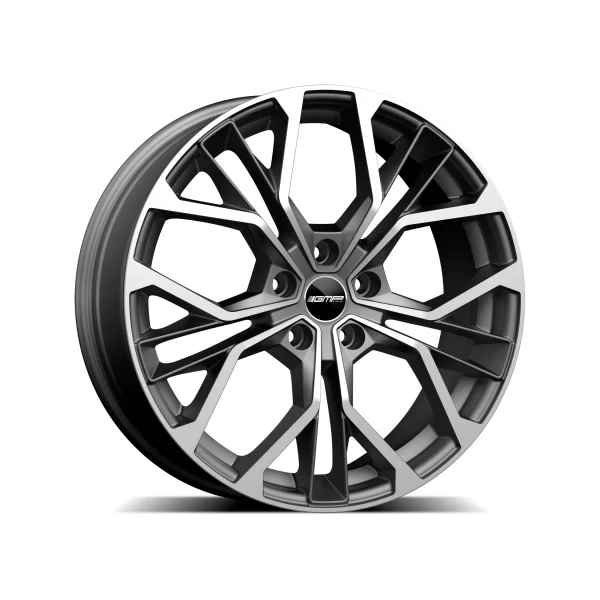 Felga Aluminiowa GMP Matisse 17" 7J 5x114,3 ET45 Szara z Polerowaniem