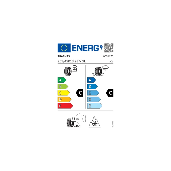 TRACMAX Z235/45 R18 ICE-PLUS S210 98V XL RG