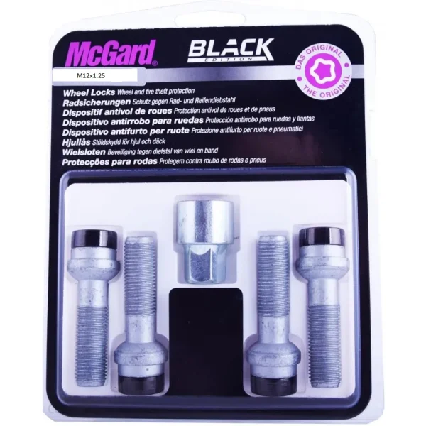 Śruba - M12x1.25 - K19 - 29mm - chrom - stożek - (McGard)