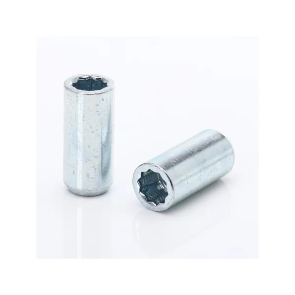 Nakrętka - M14x1,50 - TORX - ocynk - długa - otwarta