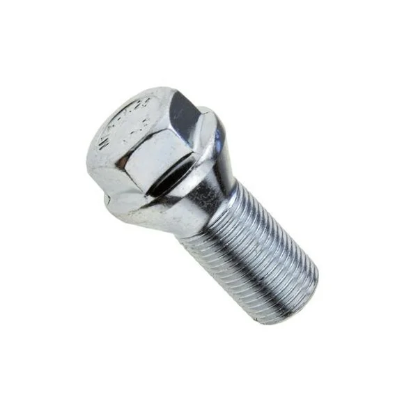 Śruba - M14x1.25 - 24mm - K17 - ocynk - stożek - krótki łeb