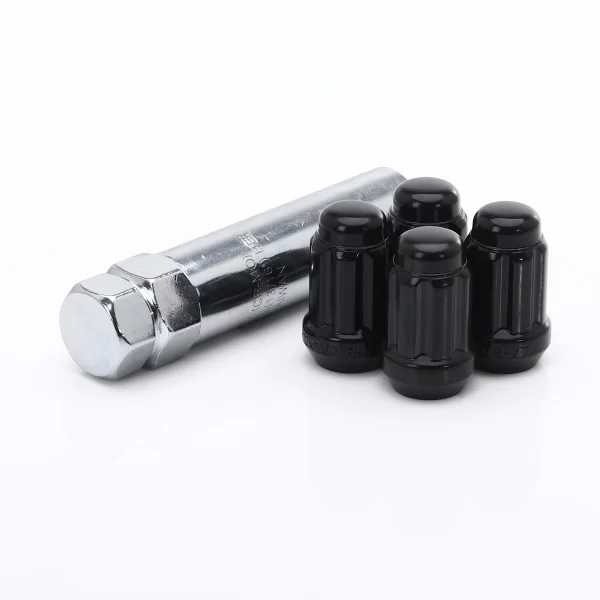 Nakrętka - M12x1.50 - K17/K19 - 35mm - czarna - stożek - (JR-Wheels)