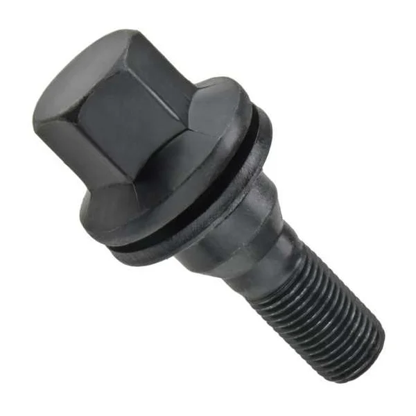 Śruba - M12x1.25 - 19mm - K17 - czarna - płaska