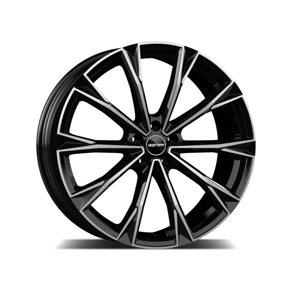 Felga Aluminiowa GMP Totałe 19" 8J 5x112 ET43 Czarna z Polerowaniem