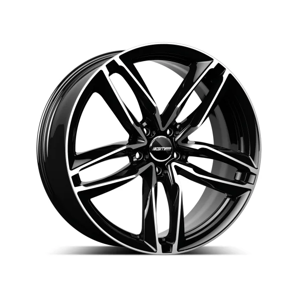 Felga Aluminiowa GMP ATOM 20" 9J 5x112 ET35 Czarna z Polerowaniem