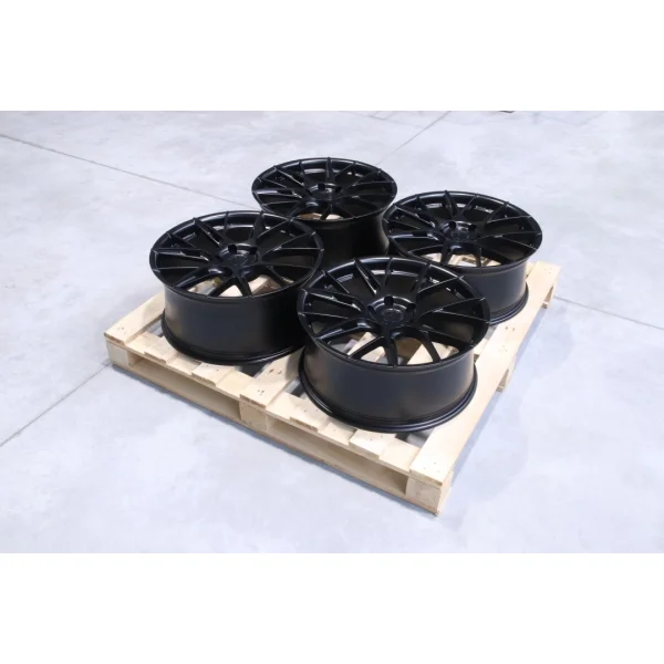 Set of JR42 20x8,5 + 20x9 ET43 5x120 Matt Black