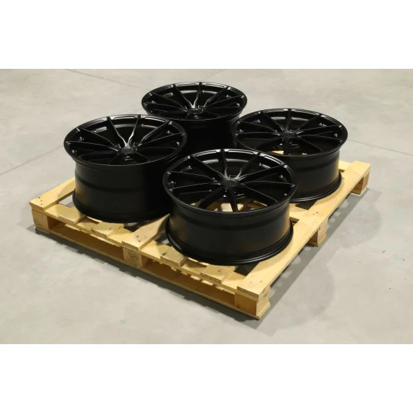 Set of JR37 20x8,5 ET35 + 20x10 ET45 5x114,3 Matt Black