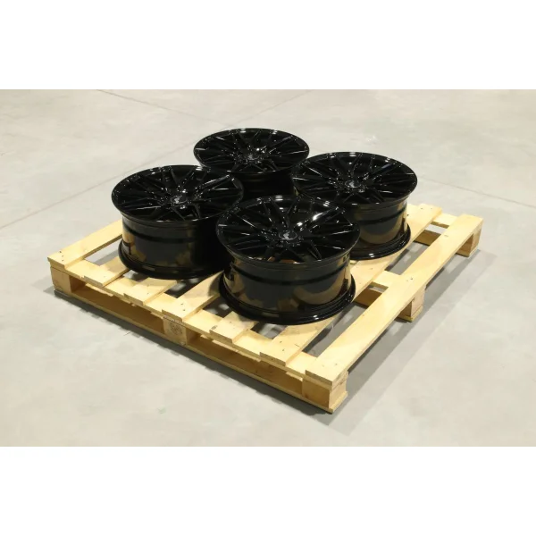 Set of JR28 17x8 ET32 4x108 Gloss Black
